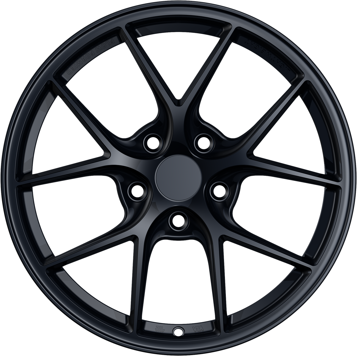 YKW Replica MF5 Gloss Black 18x8 +35 5x114.3mm 56.1mm - Wheelwiz
