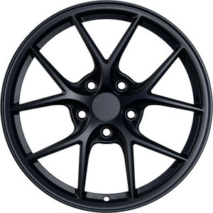 YKW Replica MF5 Gloss Black 18x8 +35 5x114.3mm 56.1mm - Wheelwiz