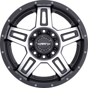 Krank Hammer Gloss Black w/ Machined Face 20x9 0 5x127|5x139.7mm 77.8mm - Wheelwiz