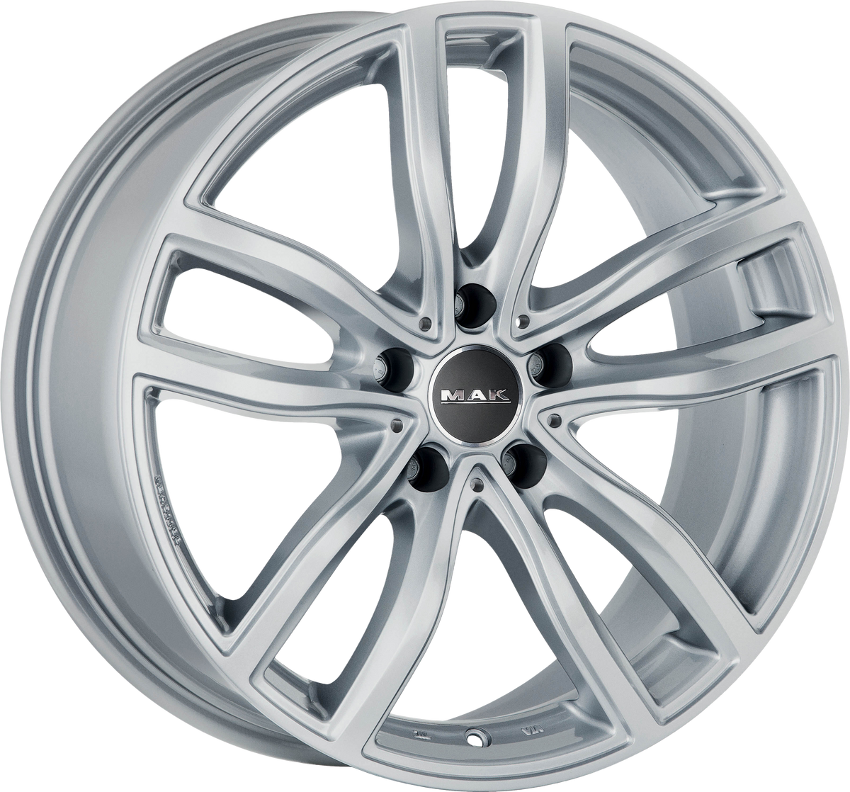 MAK FAHR Silver 18x8.5 +46 5x120mm 74.1mm - Wheelwiz