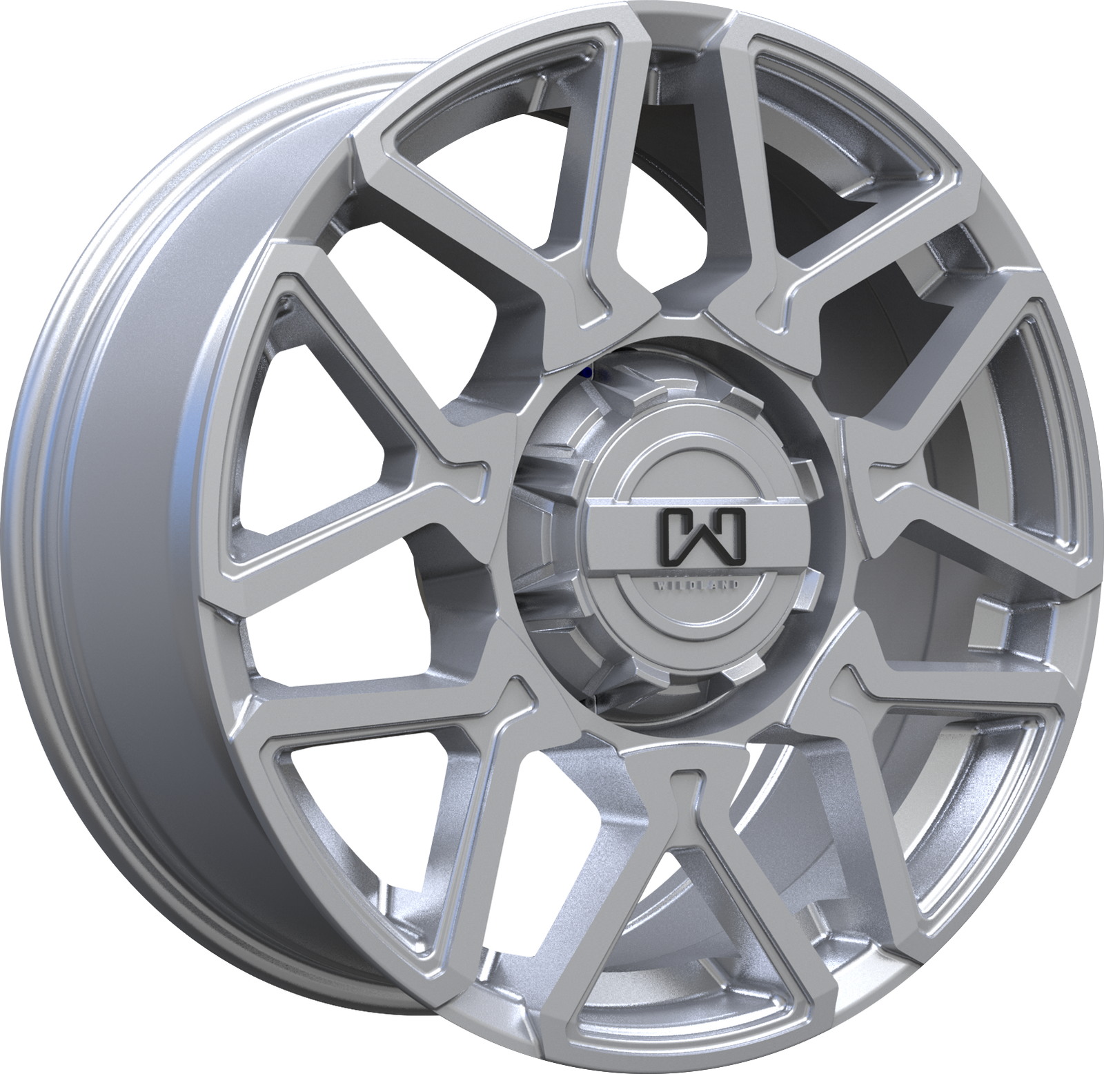 Wildland Cyclone Silver 18x8 +15 5x127|5x139.7mm 77.8mm - Wheelwiz