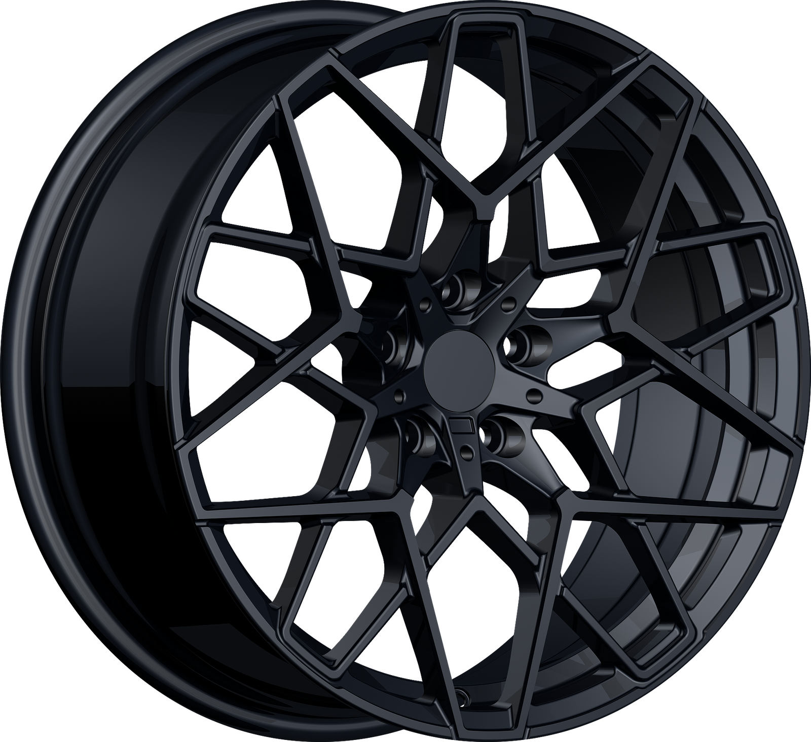 YKW Replica MF22 Gloss Black 19x8.5 +40 5x114.3mm 67.1mm - Wheelwiz