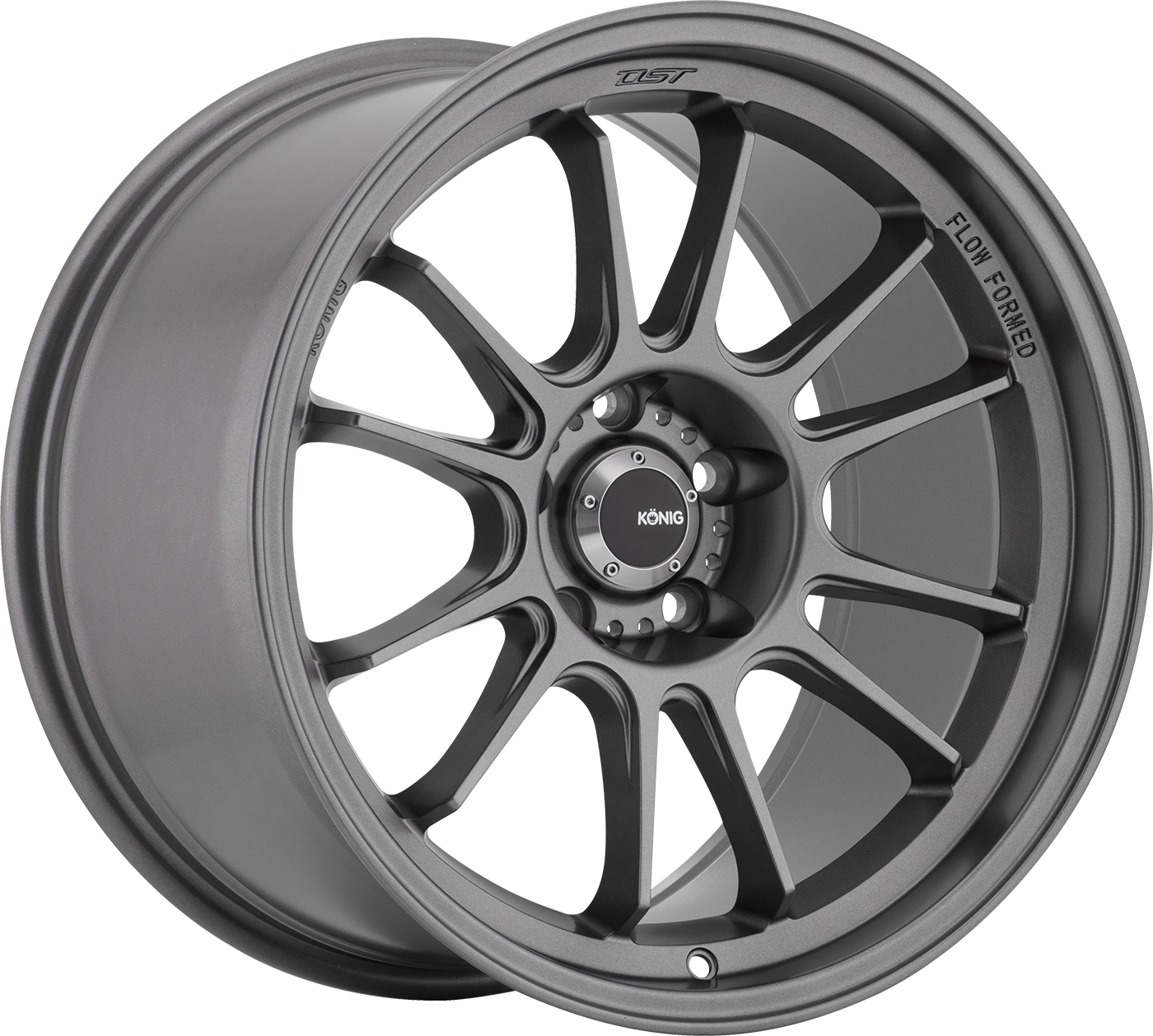 Konig Hypergram Matte Grey 17x8 +45 5x112mm 66.56mm - WheelWiz