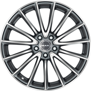 MAK Komet Gunmetal w/ Mirror Face 19x9 +20 5x112mm 66.6mm