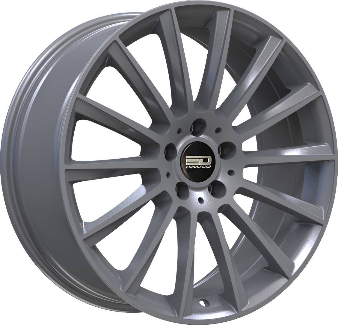 Euro Design Sacco Matte Gunmetal 19x8 +30 5x112mm 66.6mm - WheelWiz