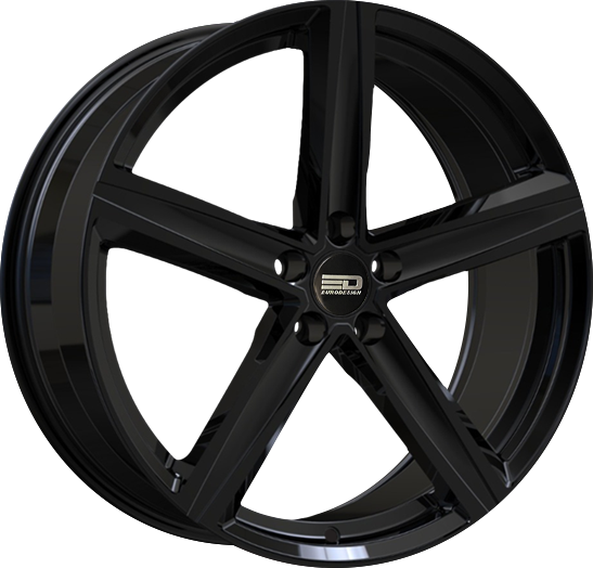 Euro Design Spa Gloss Black 19x8.5 +25 5x112mm 66.5mm - Wheelwiz