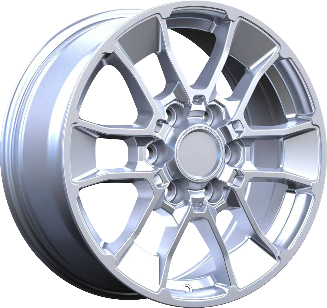 YKW Replica MF28 Silver 18x8 +50 6x139.7mm 95.1mm - Wheelwiz