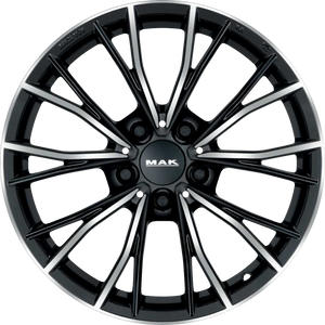 MAK MARK Black w/ Mirrored Face 17x8 +43 5x120mm 72.6mm - Wheelwiz