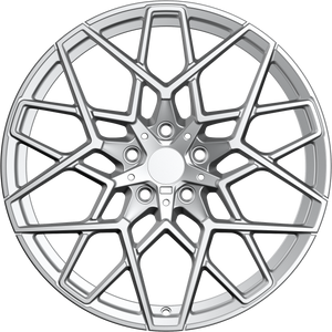 YKW Replica MF22 Silver 19x8.5 +35 5x112mm 66.6mm - Wheelwiz