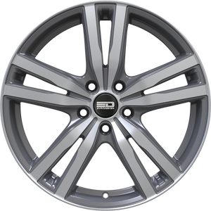 Euro Design Ottano - EFS Gunmetal Polished 16x6.5 +35 4x100|4x108|4x114.3|4x98mm 67.1mm - WheelWiz