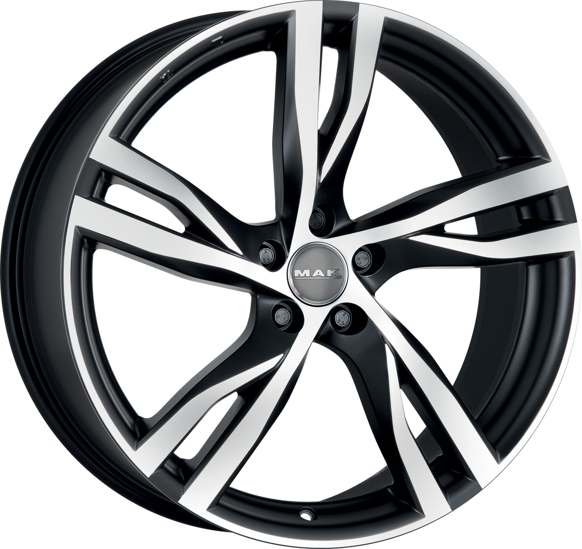 MAK STOCKHOLM Ice Black 17x7.5 +55 5x108mm 63.4mm - Wheelwiz