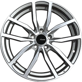 Advanti Rasato Matte Grey w/ Machined Face 17x7.5 +45 5x112mm 66.6mm - Wheelwiz