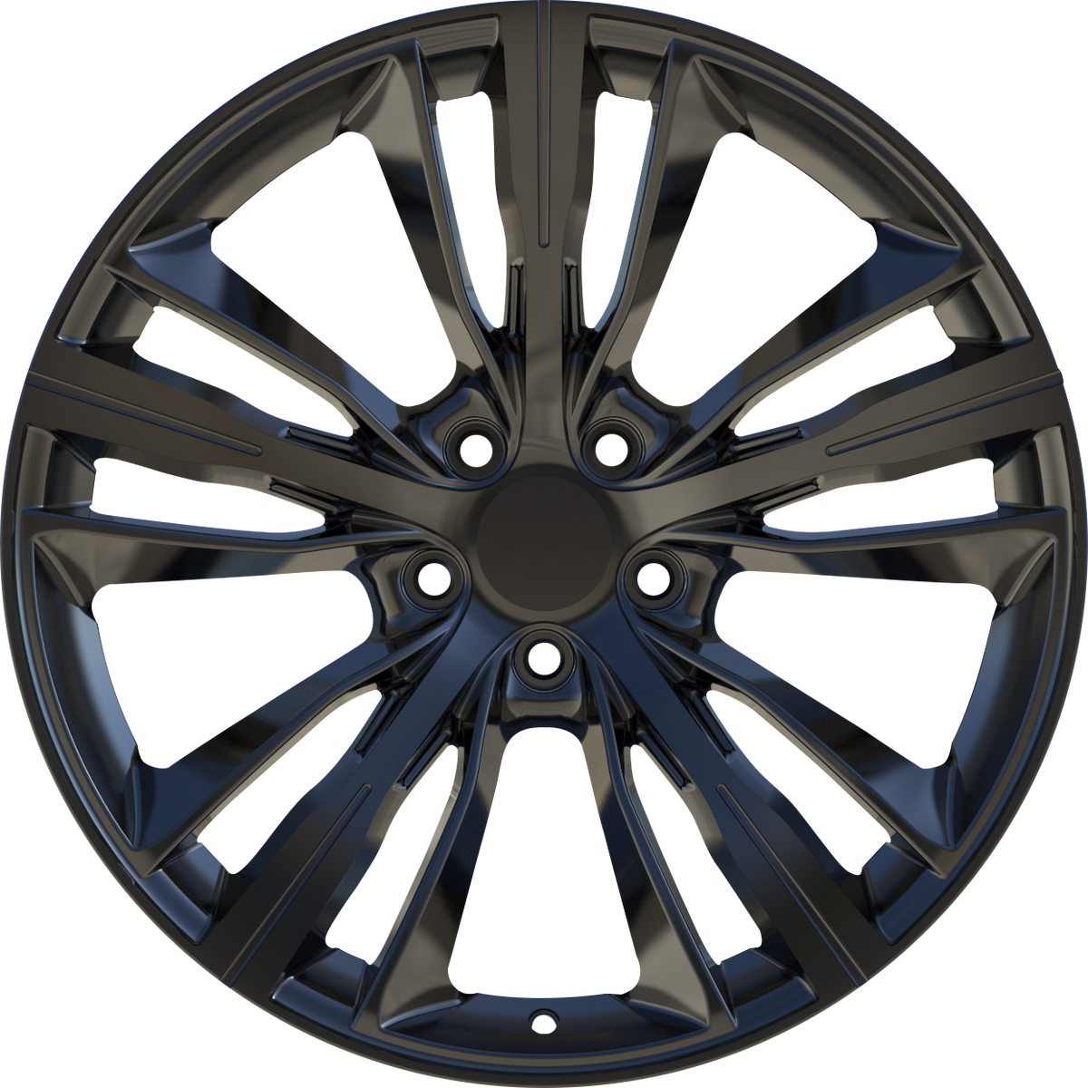 YKW Replica MF7 Gloss Black 18x8 +35 5x120mm 72.6mm - Wheelwiz