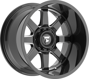 Fittipaldi FA16BM Gloss Black Milled 22x12 -51 8x165.1mm 130.2mm - Wheelwiz