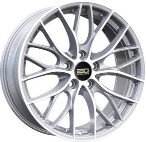 Euro Design Camillo - EFS Hyper Silver 19x8.5 +40 5x100|5x105|5x110|5x112|5x115|5x118|5x108|5x114.3|5x98mm 72.6mm - WheelWiz