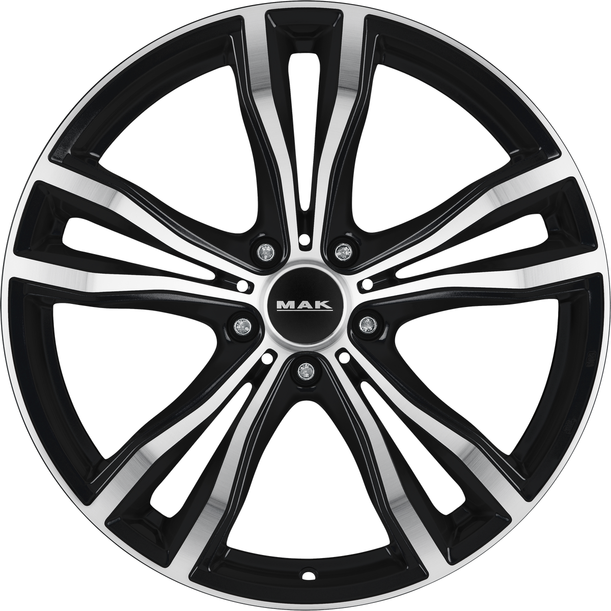 MAK X-Mode Black Mirror 20x10.5 +40 5x112mm 66.6mm - Wheelwiz