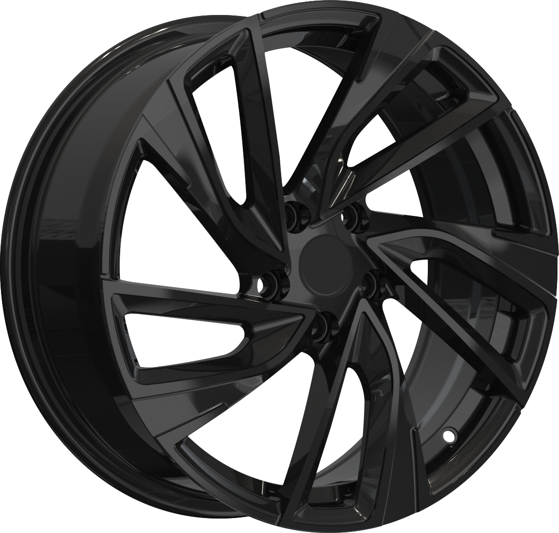 YKW Replica VR1 Gloss Black 18x7.5 +42 5x112mm 57.1mm