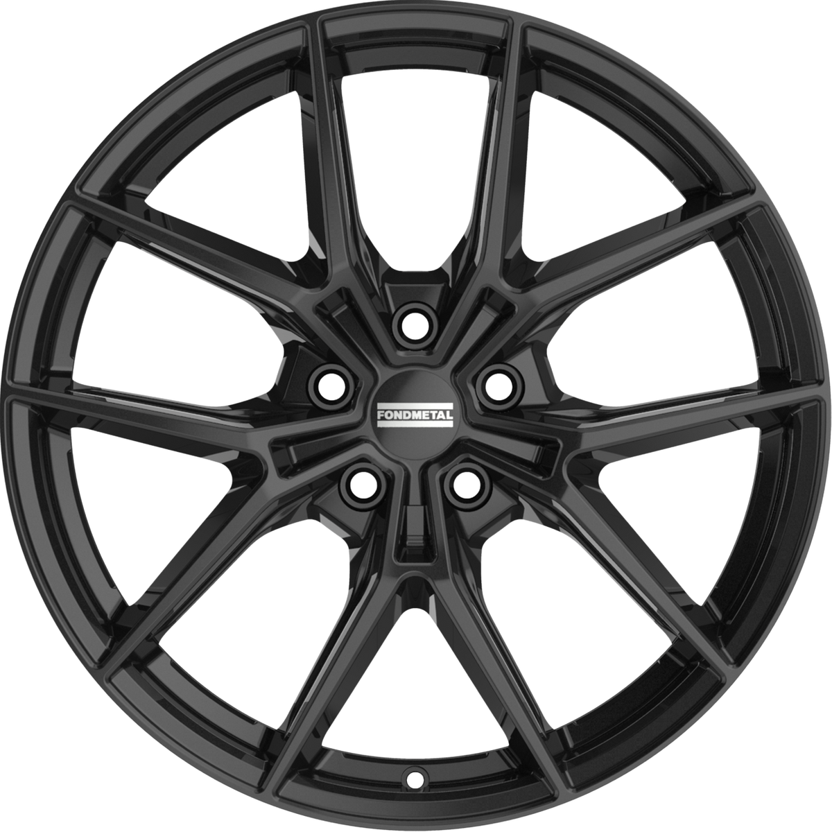 Fondmetal Iupiter Gloss Black 19x8.5 +38 5x114.3mm 64.1mm - Wheelwiz