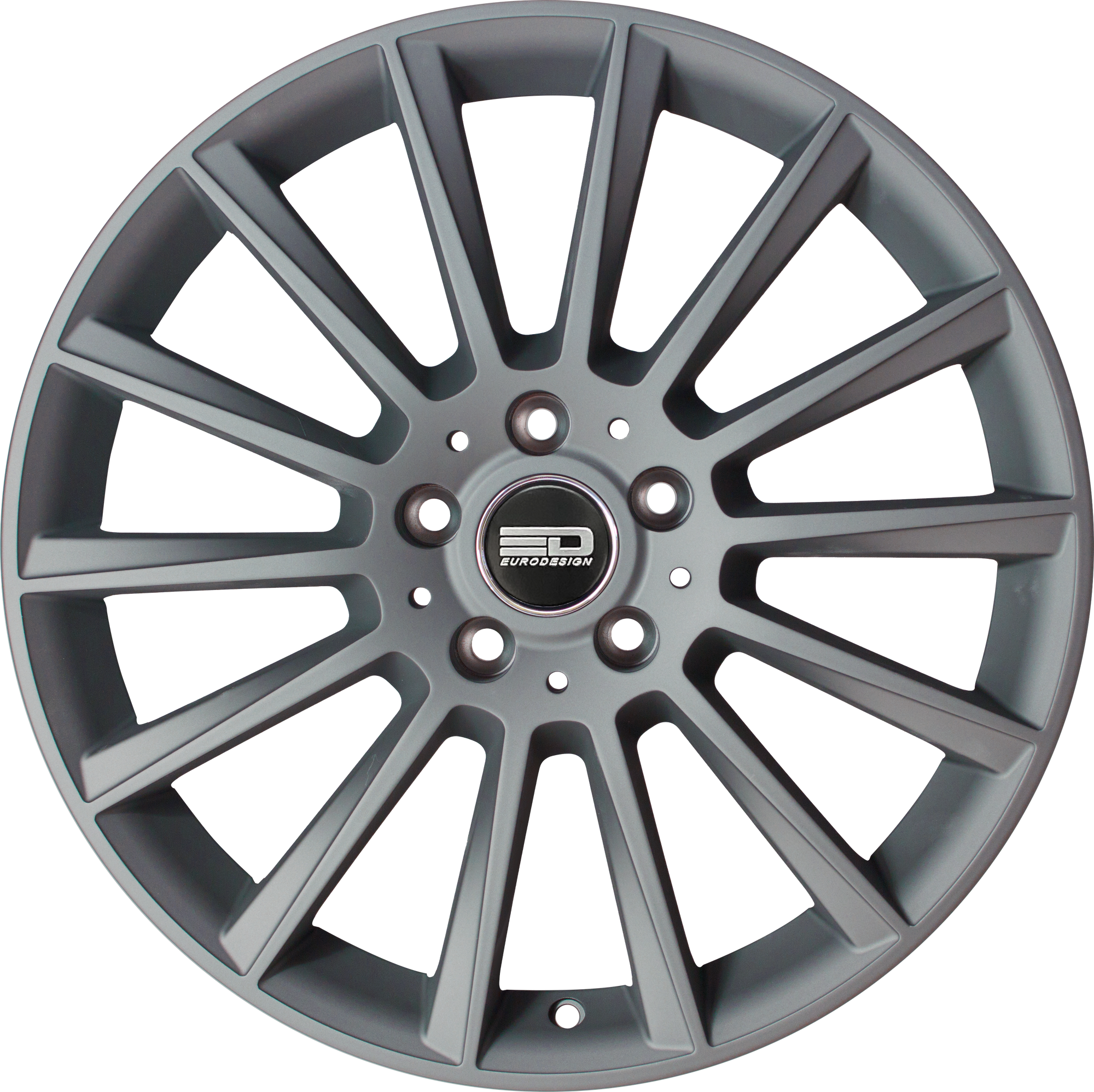 Euro Design Sacco - EFS Matte Gunmetal 18x7.5 +35 5x100|5x105|5x110|5x112|5x115|5x118|5x108|5x114.3|5x98mm 72.6mm - WheelWiz