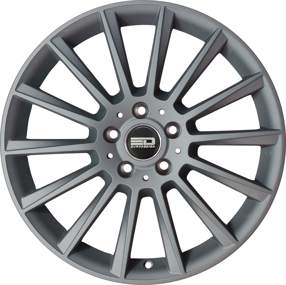 Euro Design Sacco - EFS Matte Gunmetal 19x8 +35 5x100|5x105|5x110|5x112|5x115|5x118|5x108|5x114.3|5x98mm 72.6mm - Wheelwiz