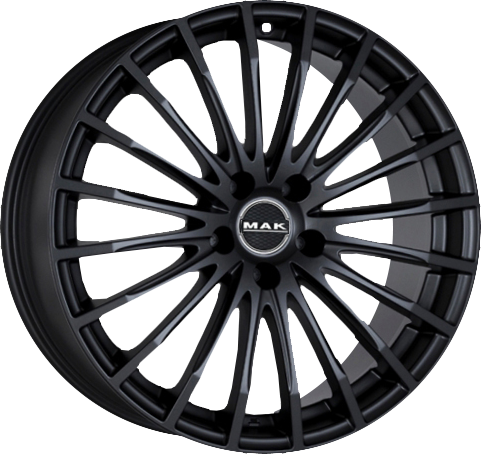 MAK FATALE Matte Black 18x8 +20 5x115mm 71.6mm - Wheelwiz