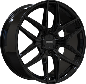 Euro Design Forza 6 Gloss Black 20x9 +30 6x139.7mm 95.1mm