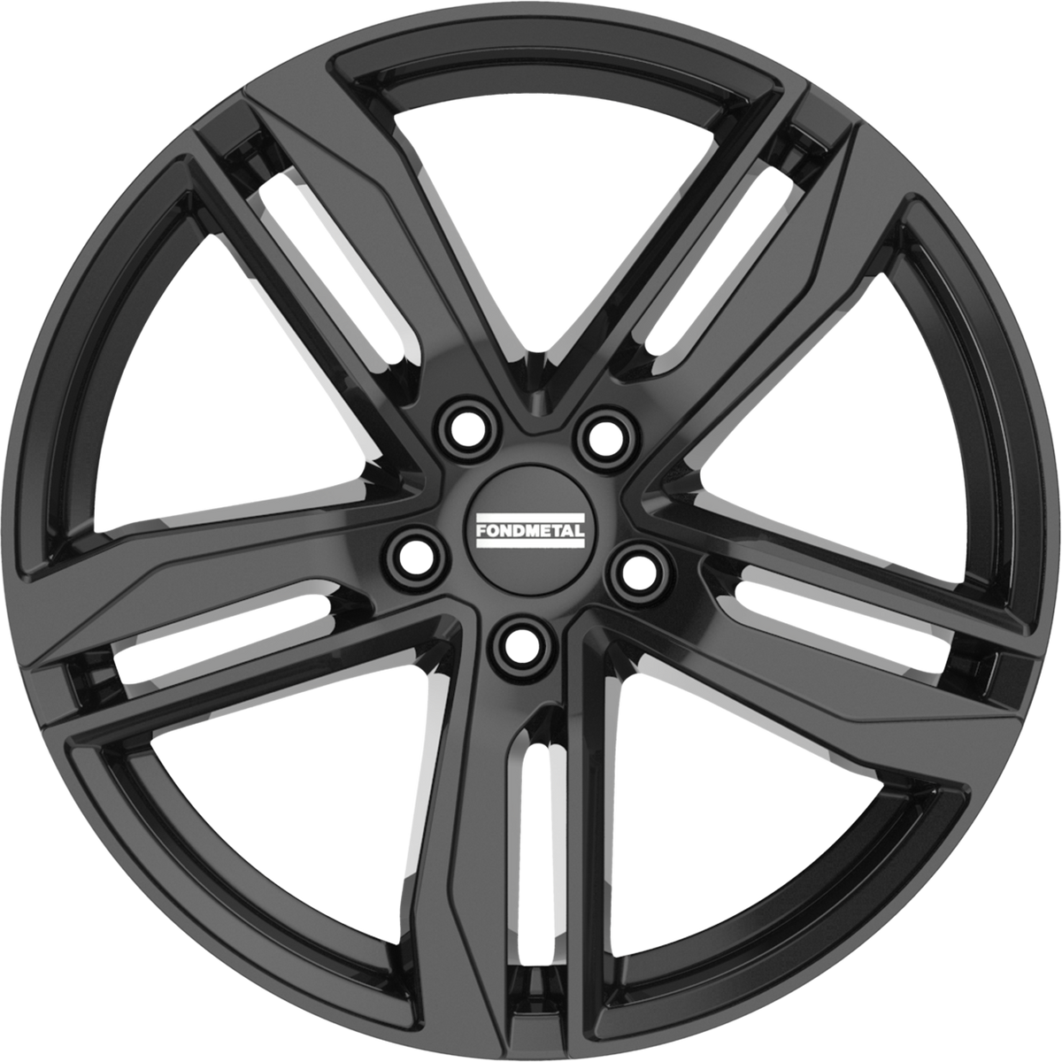 Fondmetal Hexis Gloss Black 18x8 +40 5x112mm 66.5mm - Wheelwiz