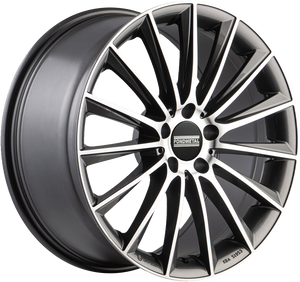 Fondmetal Aidon Gloss Titanium Machined 18x8 +38 5x112mm 66.5mm - Wheelwiz