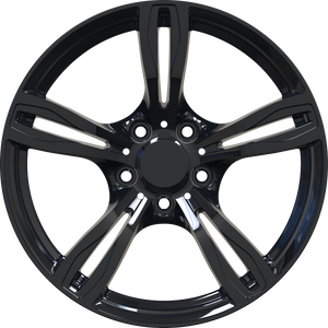 YKW Replica MF3 Gloss Black 17x8 +35 5x120mm 72.6mm - Wheelwiz