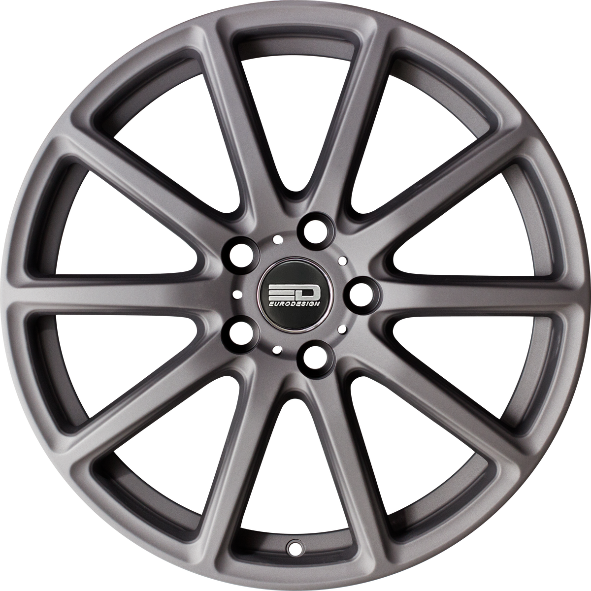 Euro Design Legend Matte Gunmetal 19x8.5 +40 5x114.3mm 64.1mm - Wheelwiz