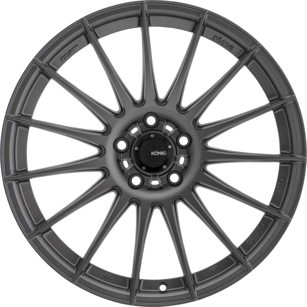 Konig Rennform Matte Grey 18x8 +45 5x112mm 66.56mm - Wheelwiz