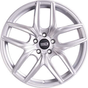 Euro Design Forza - EFS Silver 19x8.5 +30 5x100|5x105|5x110|5x112|5x115|5x118|5x108|5x114.3|5x98mm 72.6mm - WheelWiz