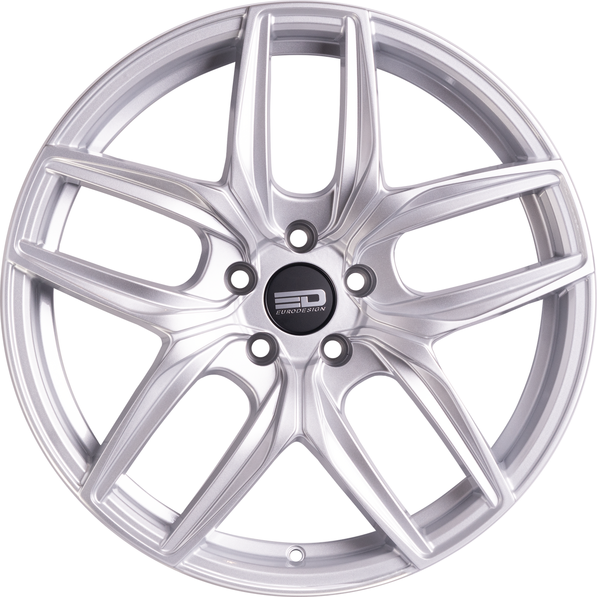 Euro Design Forza - EFS Silver 19x8.5 +30 5x100|5x105|5x110|5x112|5x115|5x118|5x108|5x114.3|5x98mm 72.6mm - Wheelwiz