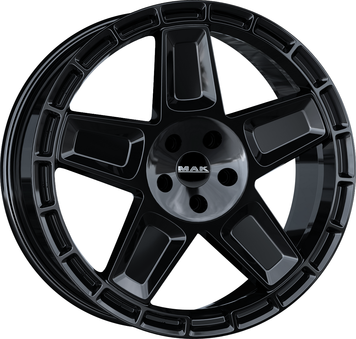 MAK TREK Gloss Black 20x9 +25 5x130mm 84.1mm - Wheelwiz