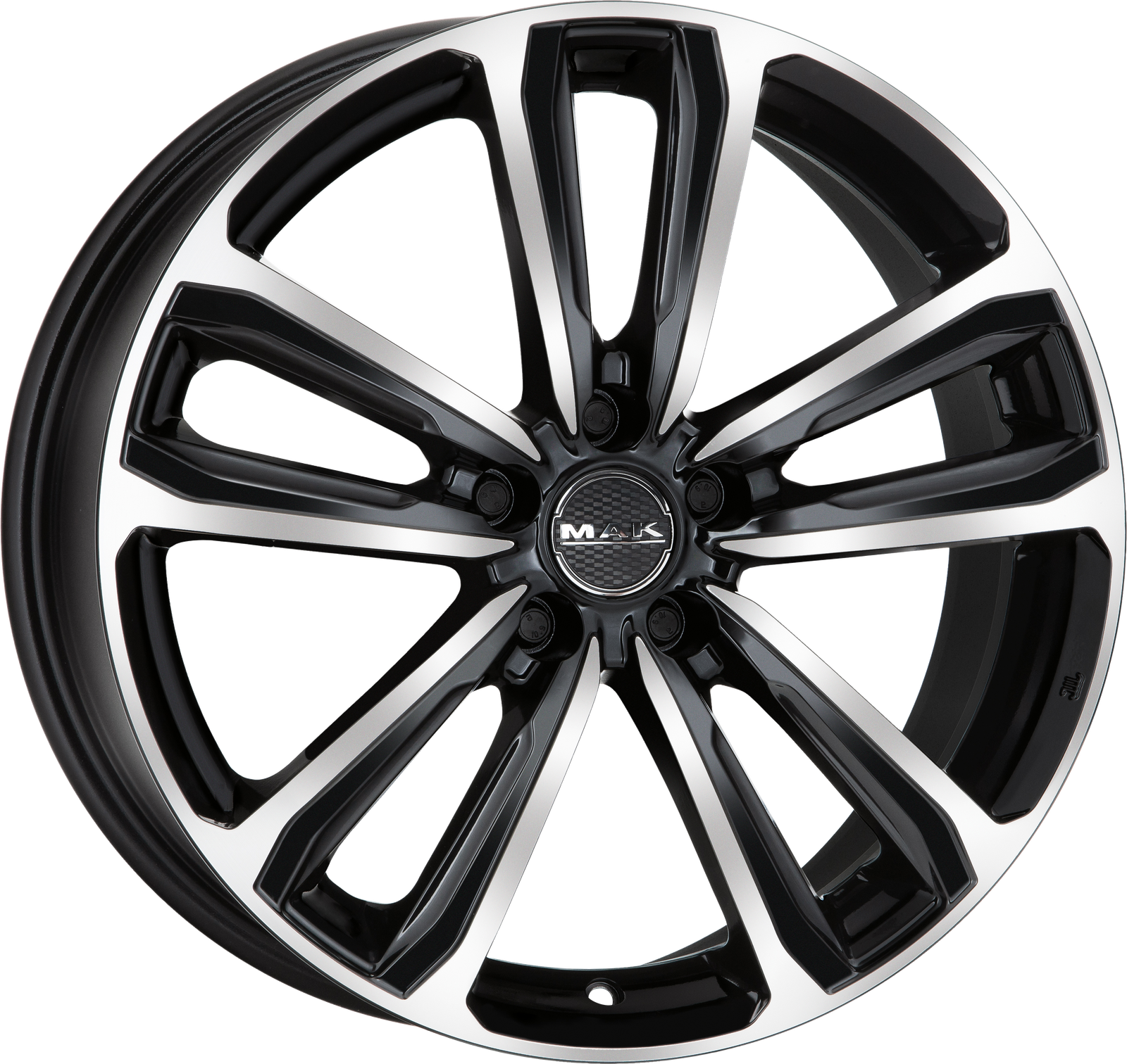 MAK Magma Black Mirror 17x7 +46 5x100mm 72mm - Wheelwiz