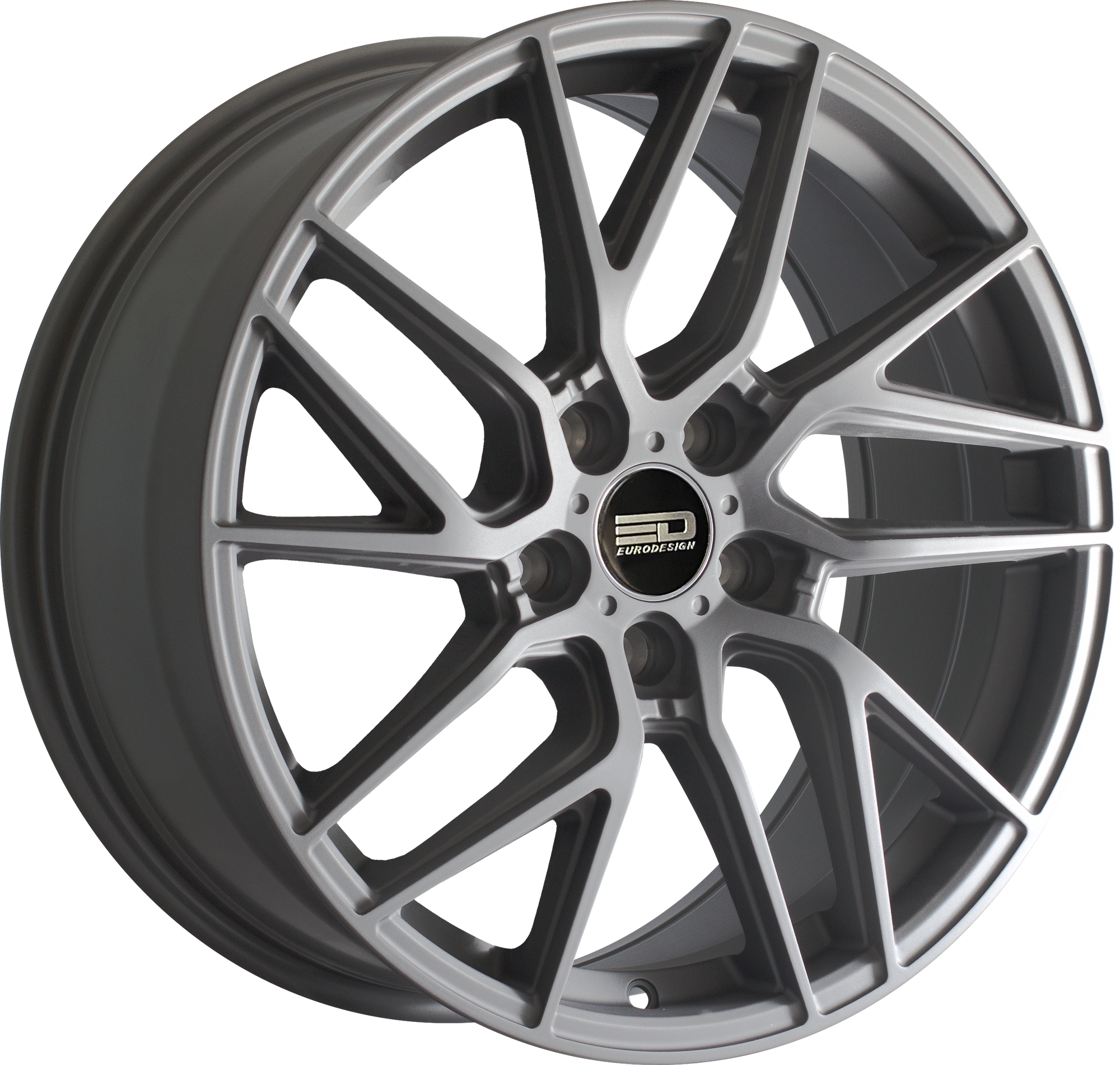 Euro Design Tech Matte Gunmetal 19x8.5 +42 5x114.3mm 66.1mm - WheelWiz