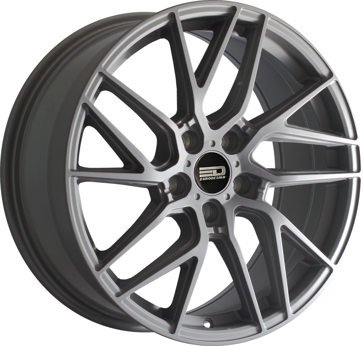 Euro Design Tech Matte Gunmetal 20x8.5 +30 5x112mm 66.6mm - Wheelwiz