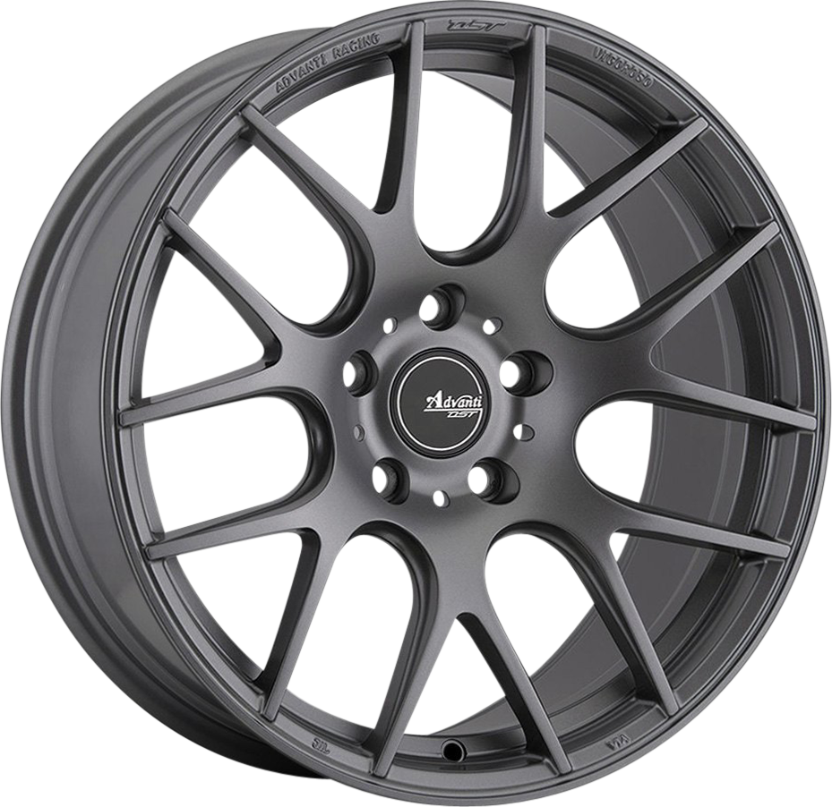 Advanti Vigoroso V1 Matte Graphite 18x9.5 +35 5x112mm 66.6mm - Wheelwiz