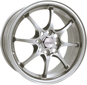 Konig Helium Silver 15x6.5 +40 4x100mm 73.1mm - Wheelwiz