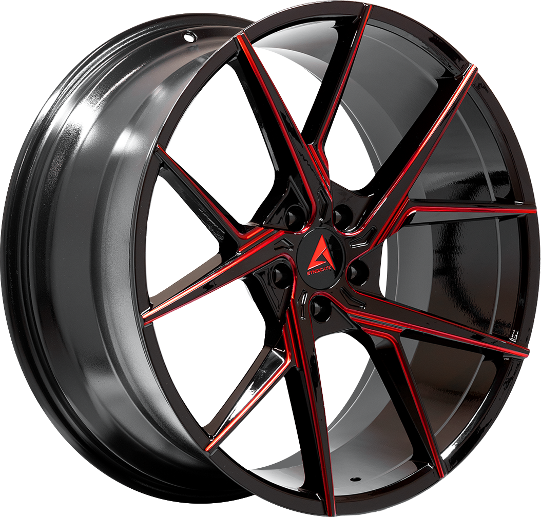 Armed Wheels Phantom Red Milled 20x10 +40 5x113mm 74.1mm - Wheelwiz
