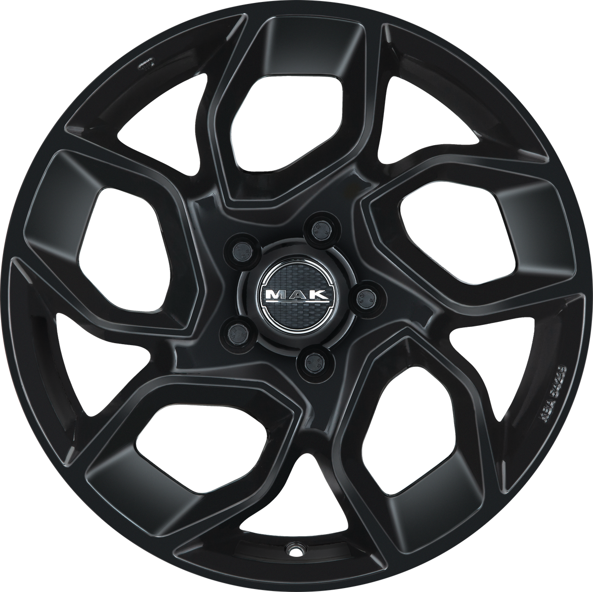 MAK Express 3 Gloss Black 16x6.5 +60 5x160mm 65.1mm - Wheelwiz