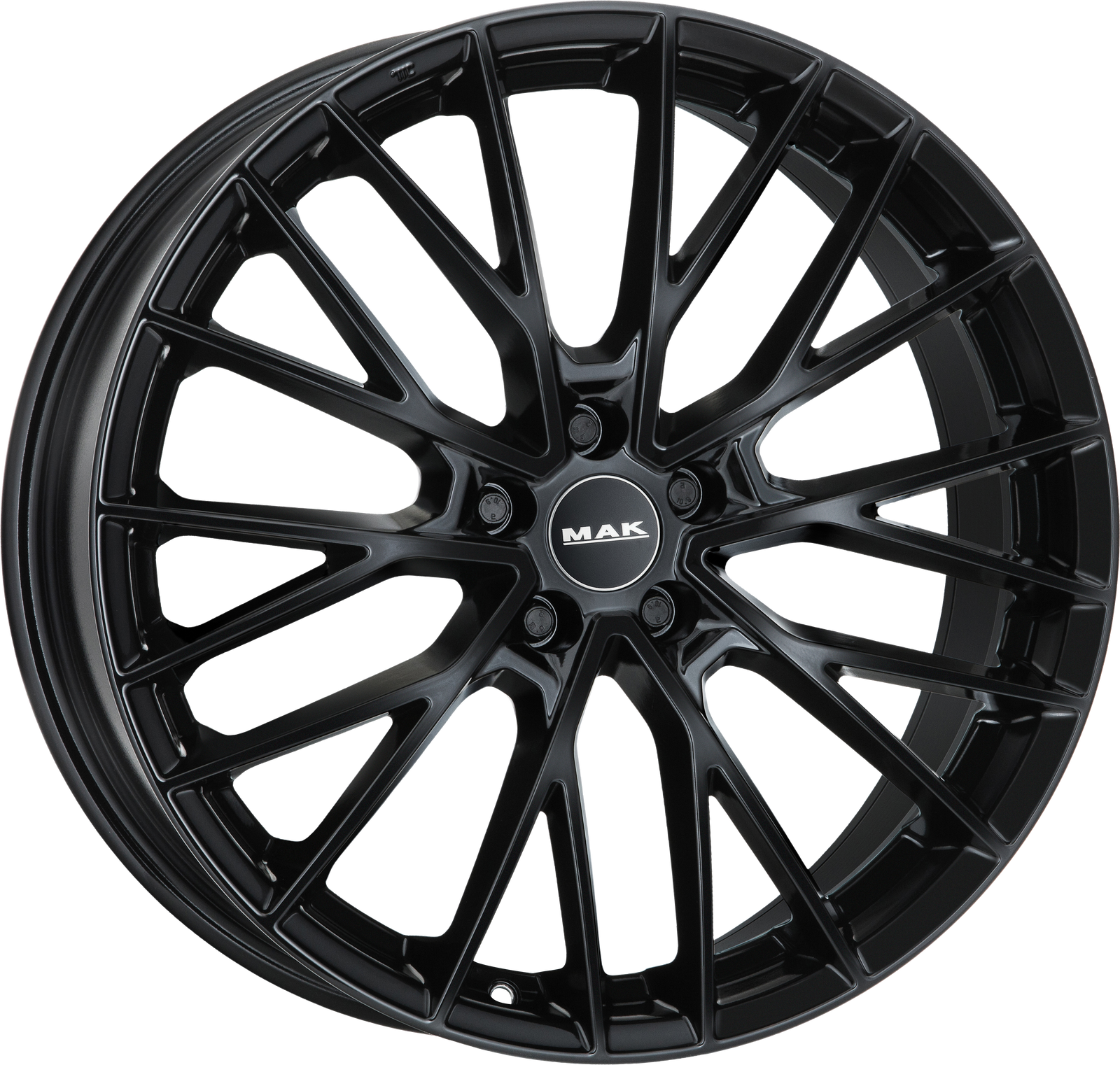 MAK Speciale Gloss Black 23x10 +46 5x112mm 66.6mm - Wheelwiz