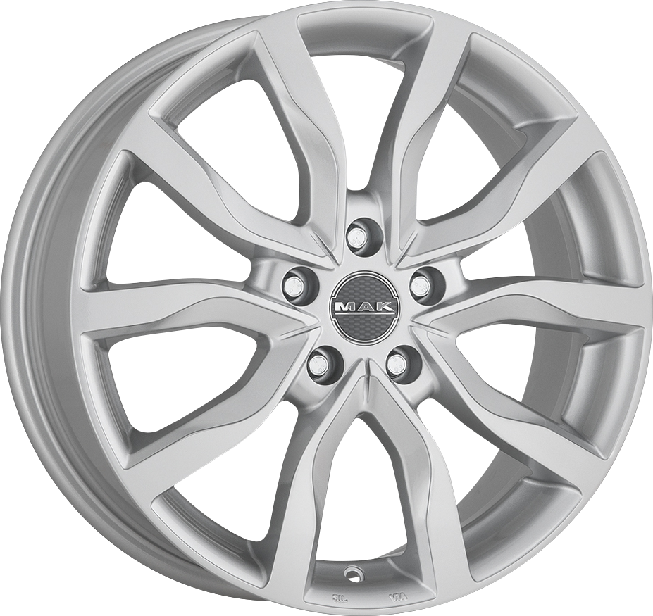 MAK HIGHLANDS Silver 20x8.5 +47 5x120mm 72.6mm - Wheelwiz