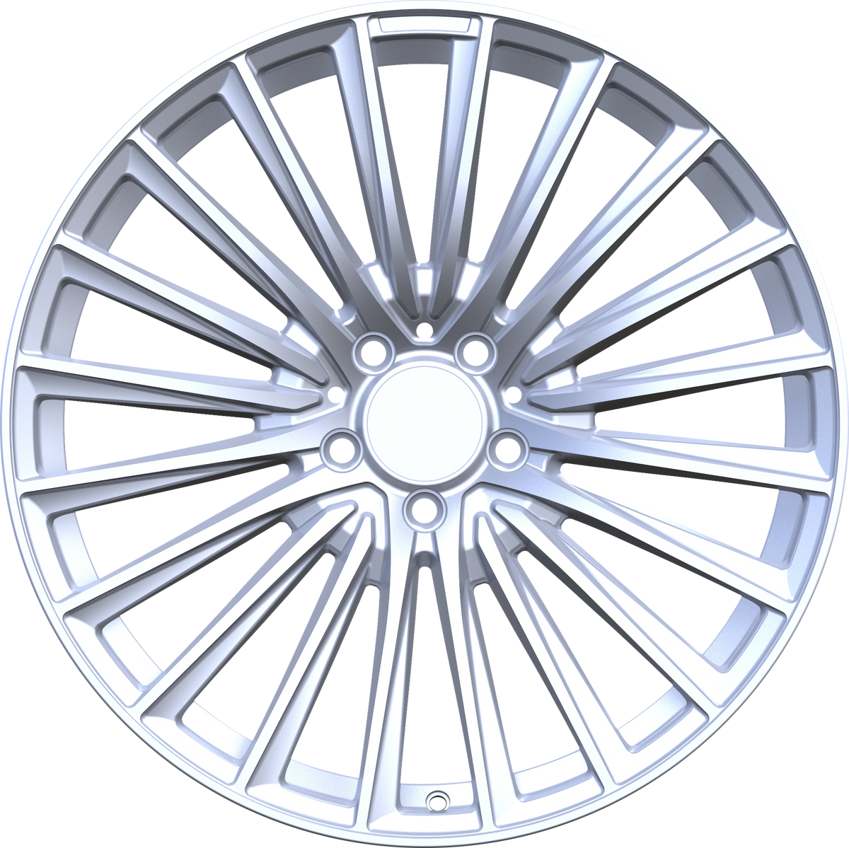 YKW Replica MF30 Silver 20x8.5 +30 5x112mm 66.6mm - Wheelwiz