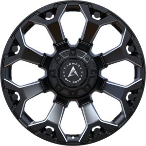 Armed Wheels Attack Matte Black Milled 20x9 0 5x127mm 87.1mm - Wheelwiz