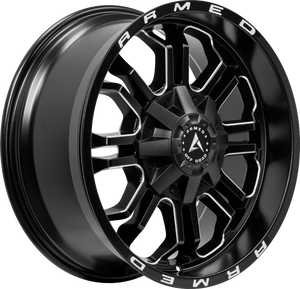 Armed Wheels Cannon Matte Black Milled + Armed 20x10 -24 Custom 87.1mm