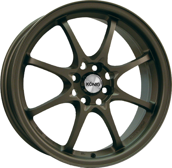 Konig Helium Matte Bronze 15x6.5 +40 4x100mm 73.1mm– Wheelwiz