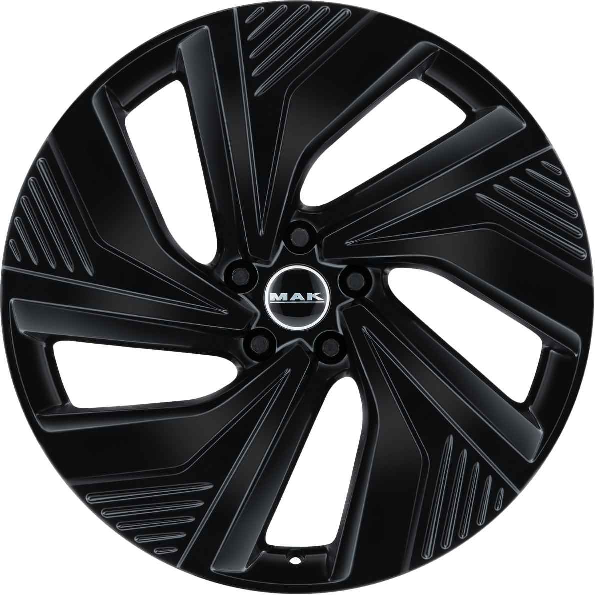 MAK ELECTRA Gloss Black 20x8 +45 5x112mm 57.1mm - Wheelwiz