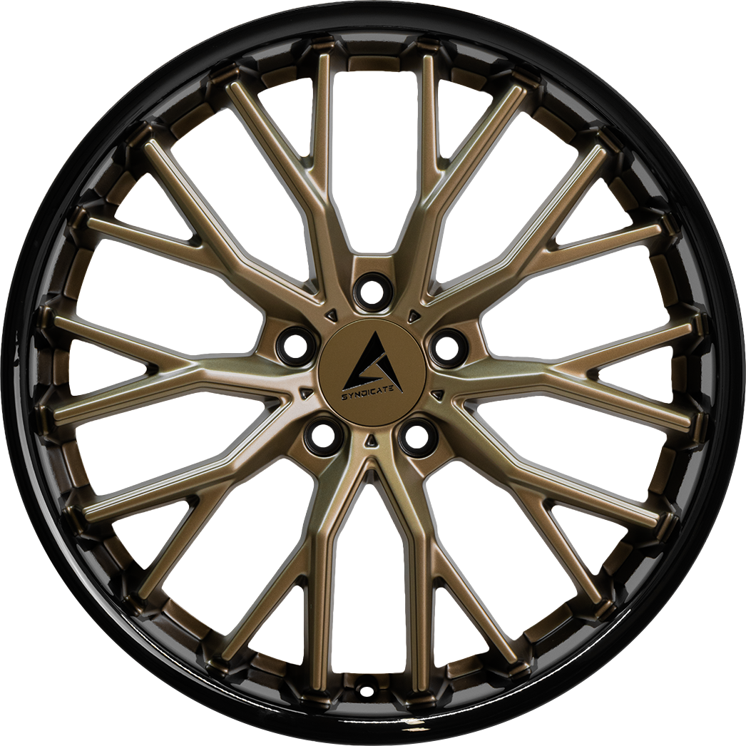 Armed Wheels Shank Matte Bronze Face + Gloss Black Lip 20x10.5 +45 5x109mm 74.1mm - Wheelwiz