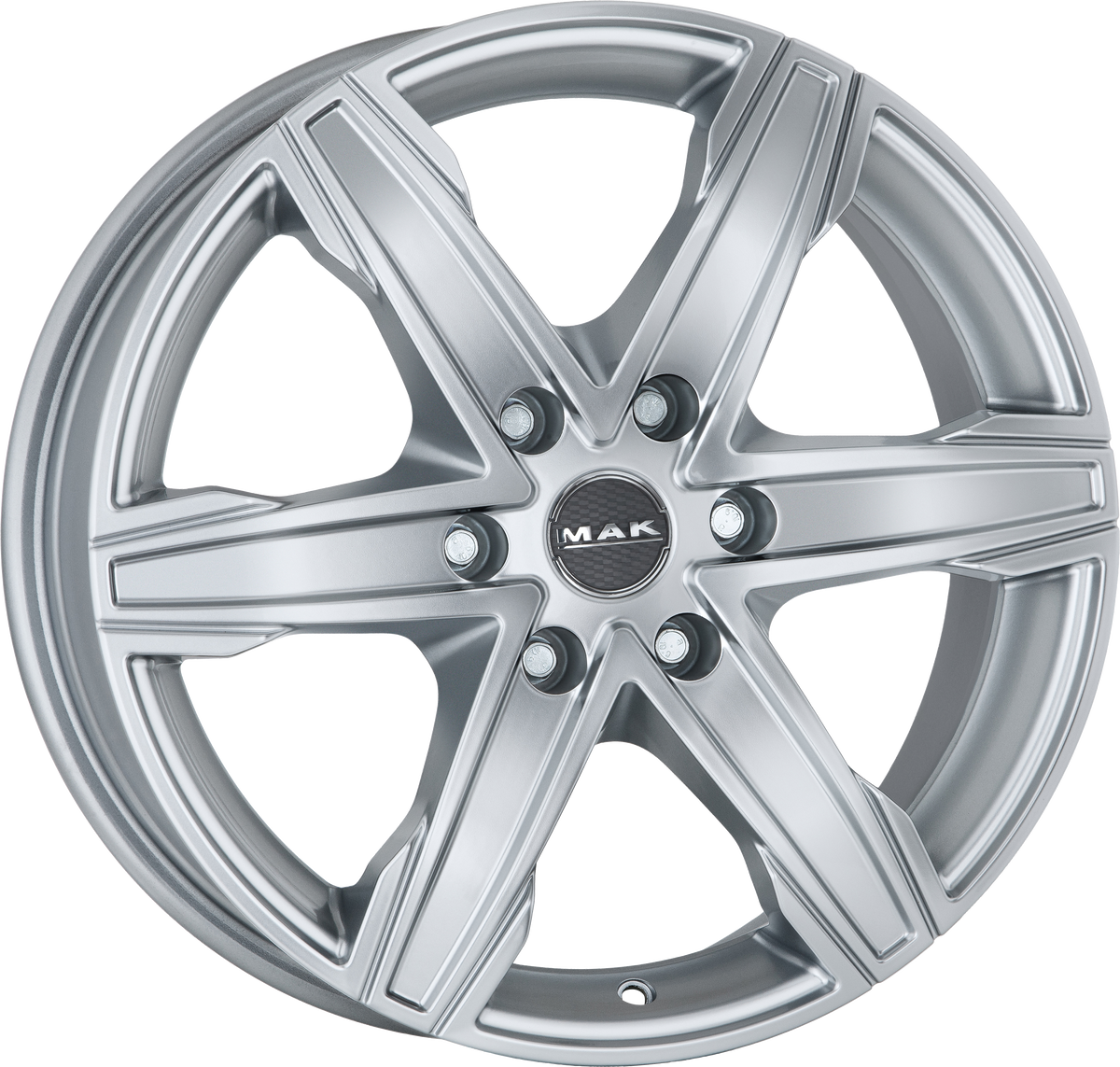 MAK KING6 Silver 20x8.5 +55 6x130mm 84.1mm - Wheelwiz